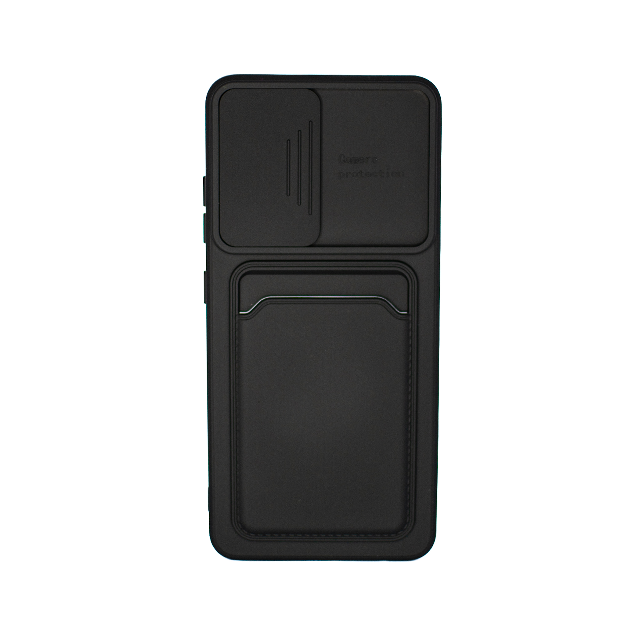 Protectores para celular  para Samsung  A32 4G Funda de tpu con cubre c�mara y porta tarjeta Negro